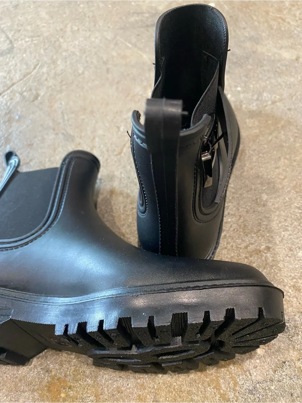 Capelli of New York Black Chelsea Rain Boots